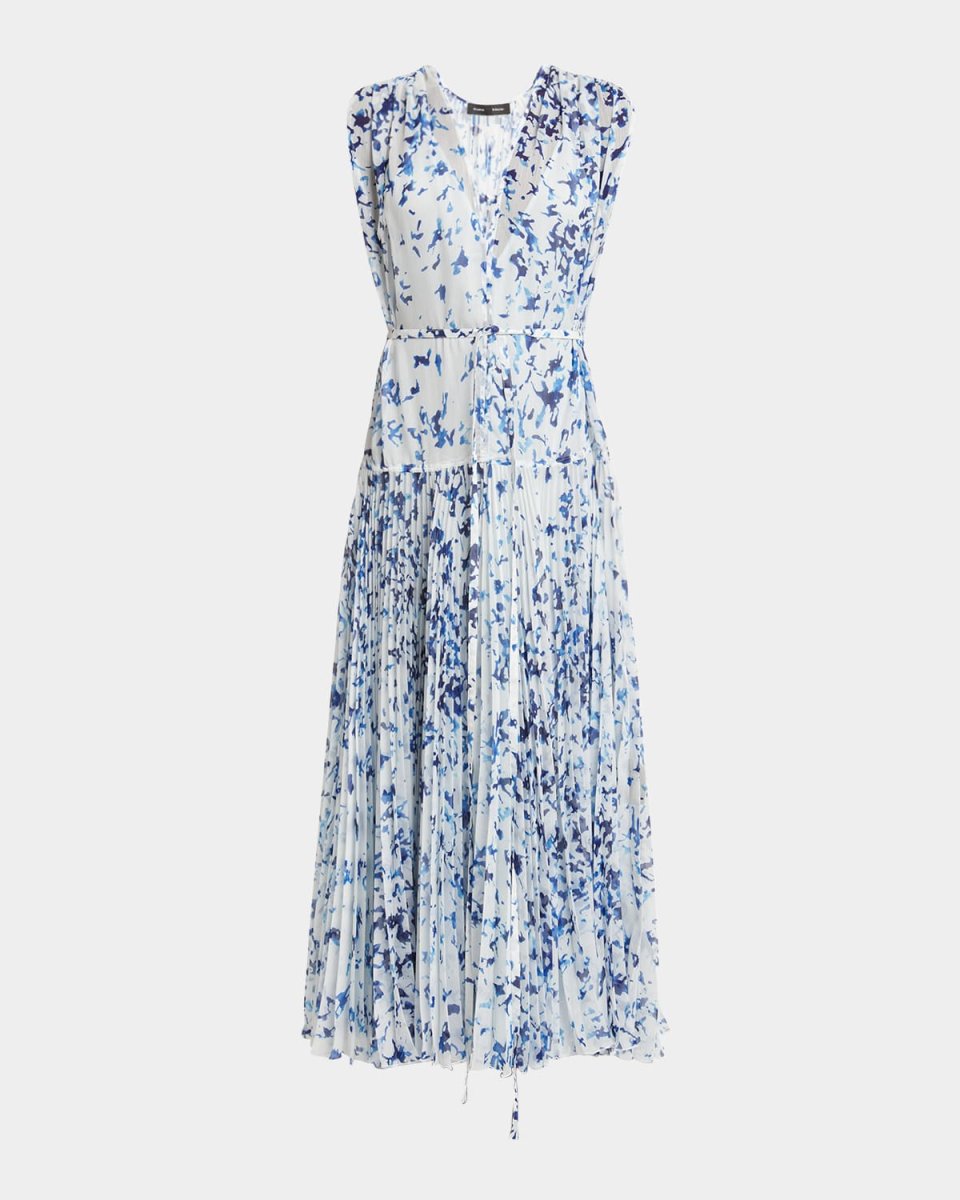 Pat Printed Crinkle Chiffon Dress